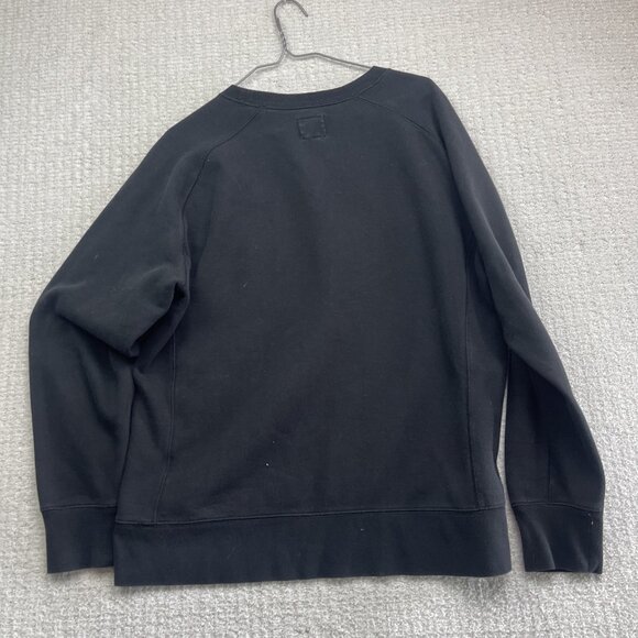 Champion Sweatshirt Men L Black White Crew Neck Sweater Script Spell Out - Picture 11 of 13